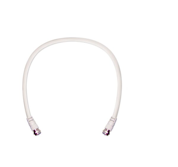 2 ft. White RG6 Low Loss Coax Cable (F Male to F Male) 950602